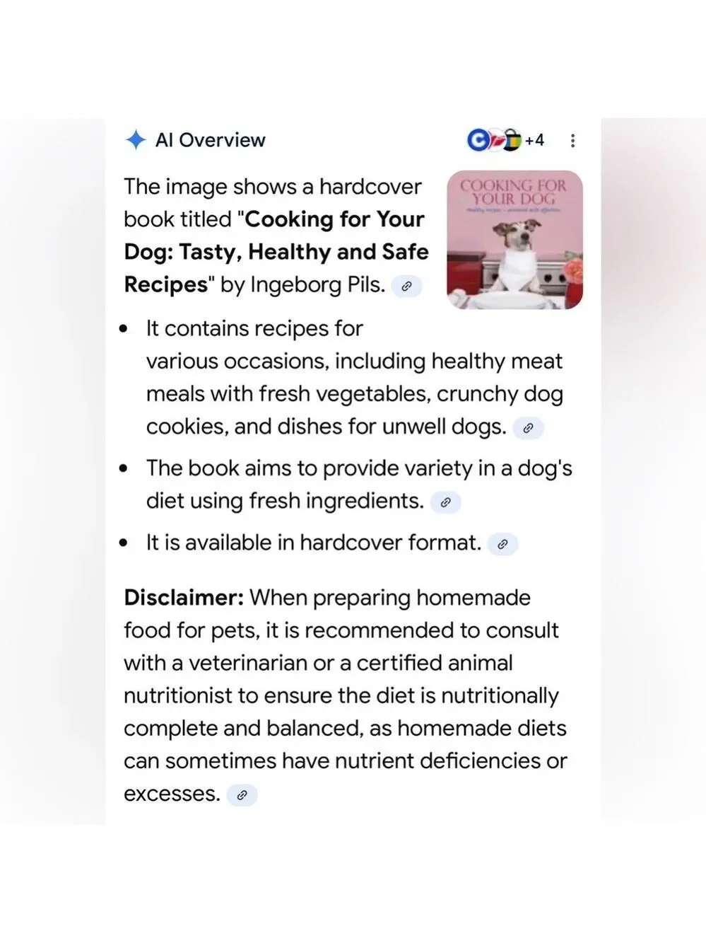 Cooking for Your Dog Book - Cookbook Hardcover